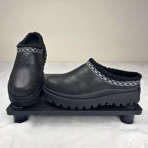 Skechers Shindigs Clogs w/Faux Sherpa Lining-Comfy Hour-Black-Sz 6 #167419 NWOB